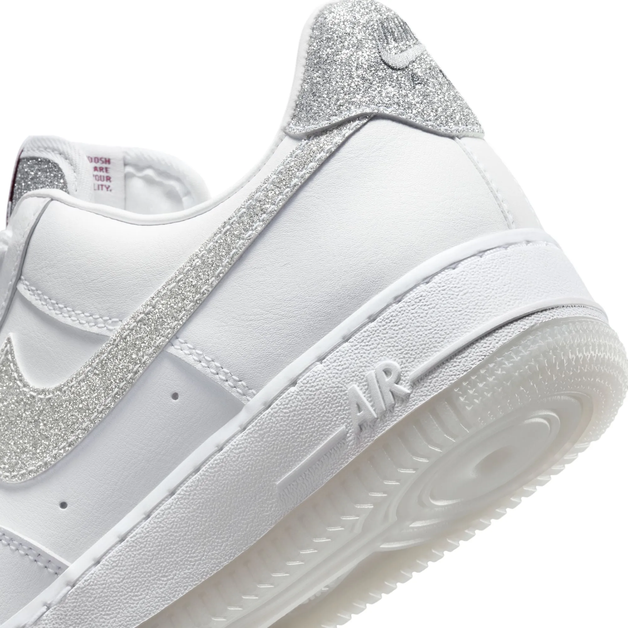 WOMEN AIR FORCE 1 '07 LX WHITE/MULTICOLORWHITECOOL GREY