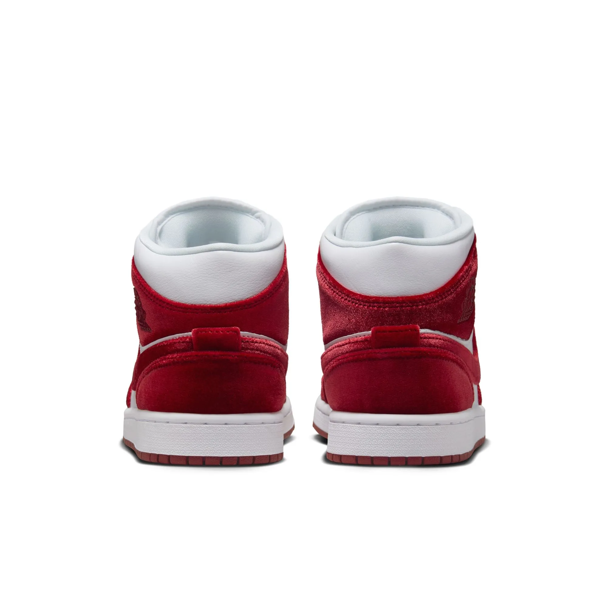 WOMEN AIR JORDAN 1 MID SE WHITE/TEAM REDBLACKWHITE