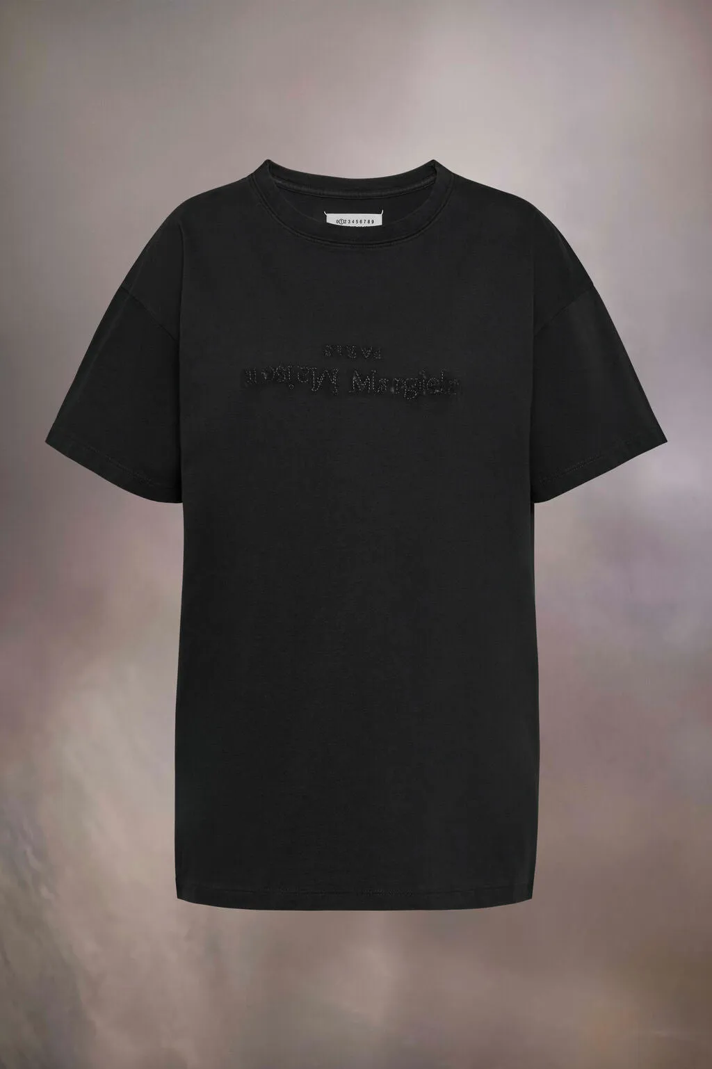 WOMEN LOGO EMBROIDERED COTTON TSHIRT BLACK