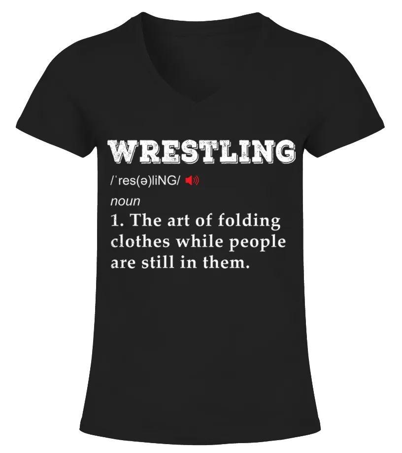 Wrestling definition Camiseta cuello pico Mujer