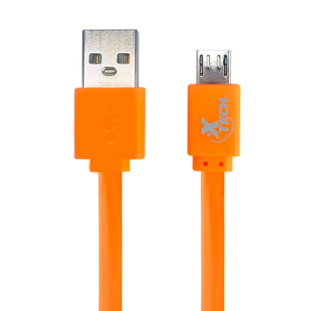 XTECH SET CABLE USB A MICROUSB ONTHEGO 1 METRO, 10 UNIDADES