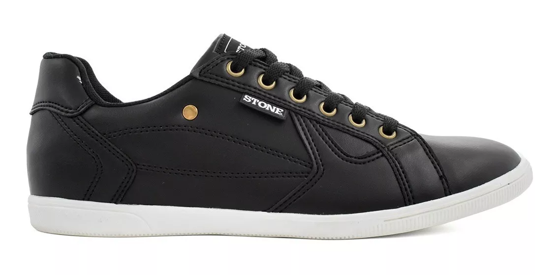 Zapatila Urbana Hombre Liviana Comoda Eco Cuero Stone 8022