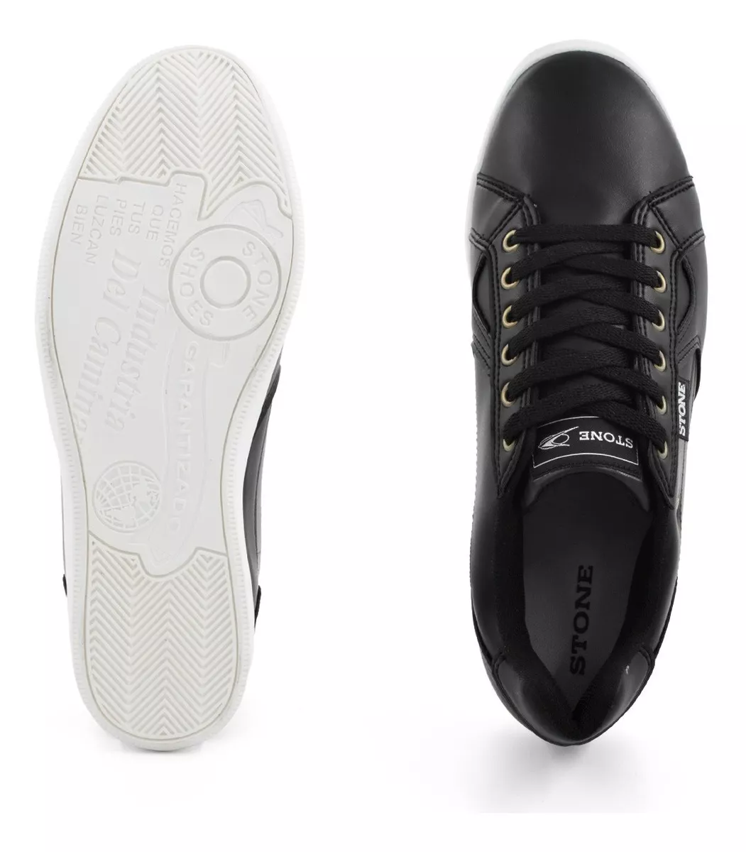 Zapatila Urbana Hombre Liviana Comoda Eco Cuero Stone 8022
