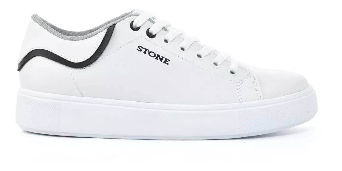 Zapatila Urbana Hombre Plataforma Comoda Ecocuero Stone 8152