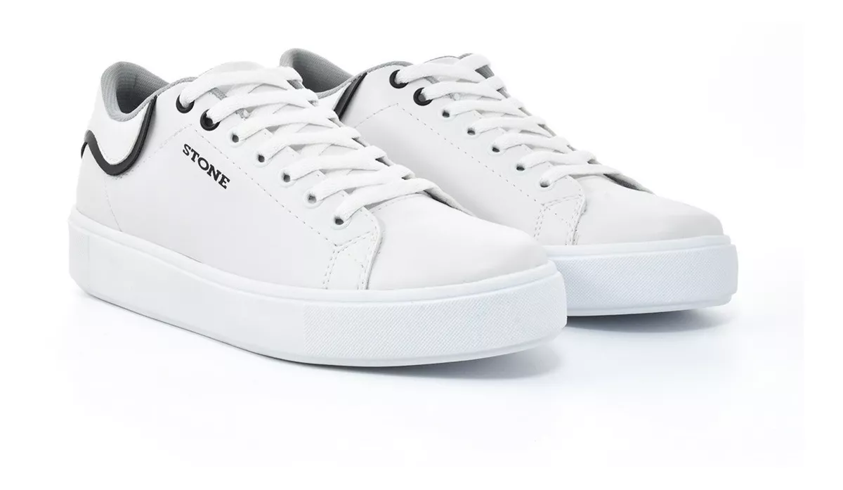 Zapatila Urbana Hombre Plataforma Comoda Ecocuero Stone 8152