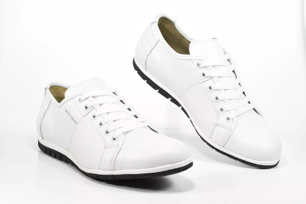 Zapatilla Urbana Hombre Cuero Cómodo Stone 1966