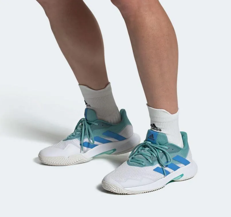 Zapatillas Adidas CourtJam Control Tenis Pádel Blanco/Azul