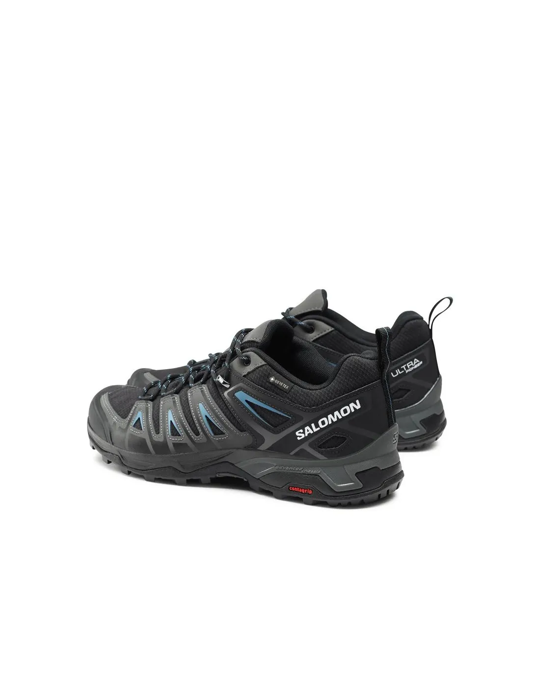 ZAPATILLAS DE MONTAñA SALOMON X ULTRA PIONEER GORETEX NEGRO/GRIS/AZUL HOMBRE