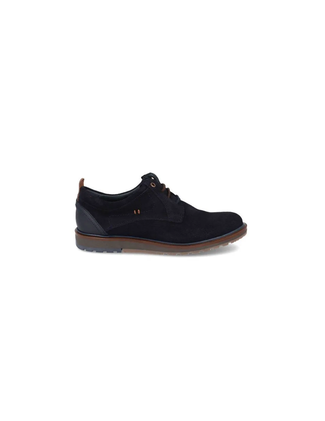 Zapatos piel serraje marino