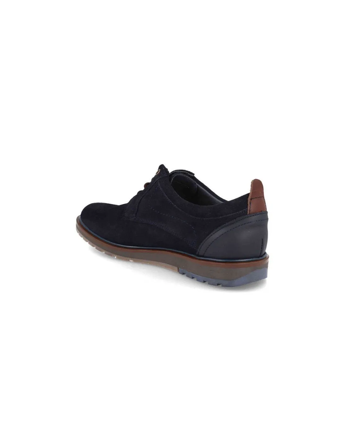 Zapatos piel serraje marino
